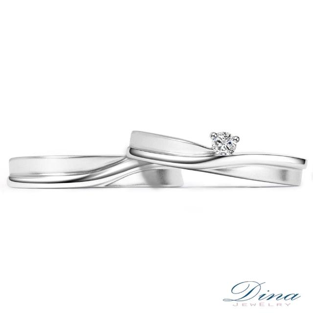 DINA 蒂娜珠寶【DINA 蒂娜珠寶】獨佔妳心 鑽石結婚對戒(情人鑽石對戒 系列)