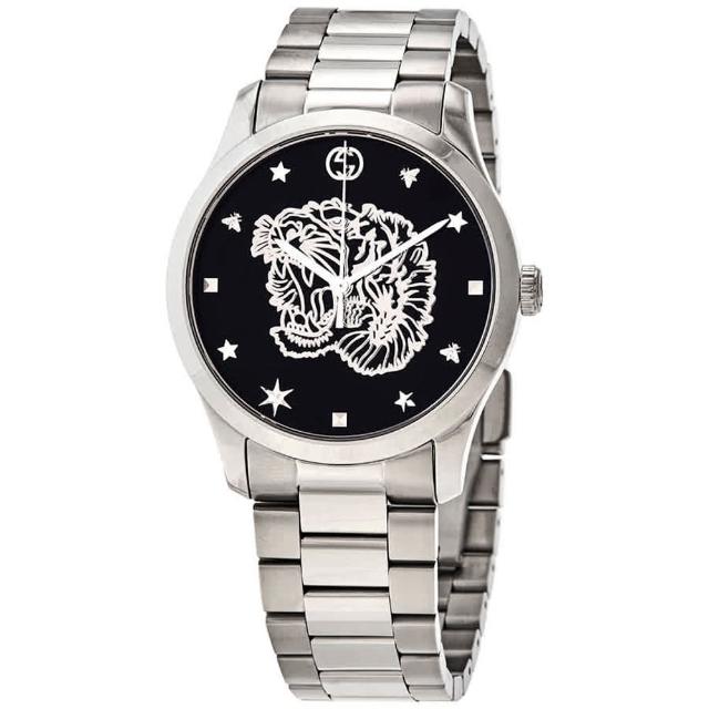 GUCCI 古馳【GUCCI 古馳】G-Timeless 獅王浮雕手錶-38mm(YA1264125)