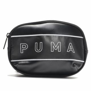 【PUMA】側背包 斜背包 隨身包 黑 英文LOGO 皮革 CORE(07739101)  PUMA