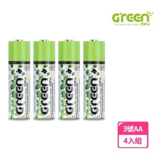 【GREENON】USB 環保充電電池-3號/4入 全新上市(持久耐用、節能減碳、充電保護、 隨插隨用) 推薦  GREENON