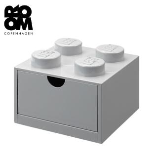 【Room Copenhagen】樂高 LEGO 樂高桌上型四凸抽屜收納箱-灰色(40201740)評價推薦  Room Copenhagen
