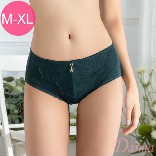 【Daima 黛瑪】M-XL睫毛舒棉包臀法式蕾絲小褲(綠色) 推薦  Daima 黛瑪