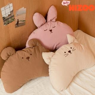 【媽咪可兒】[韓國Hello HiZoo] 手工製動物造型純棉柔感兒童枕-小款(防蟎枕/透氣枕/健康枕/護頸枕/護脊枕) 推薦  媽咪可兒