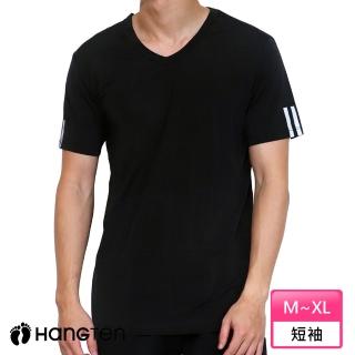 【Hang Ten】吸濕快乾抗菌涼感短袖 _HT-B12011(黑)評價推薦  Hang Ten