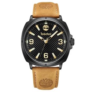 【Timberland】天柏嵐 BAILARD系列 野營征服腕錶-黑x咖啡/43mm(TDWGB2201702) 推薦  Timberland