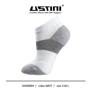 【Ustini】七層米其林運動襪-白色 5双組(排靜電功能襪 銀纖維襪UAS0004WHT)好評推薦  Ustini