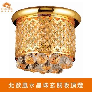 【Honey Comb】北歐風進口水晶珠玄關吸頂燈(FG62531)  Honey Comb