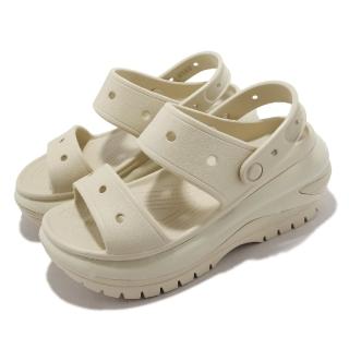 【Crocs】涼鞋 Classic Mega Crush Sandal 男女鞋 骨白色 光輪涼鞋 超厚底 卡駱馳(2079892Y2)  Crocs