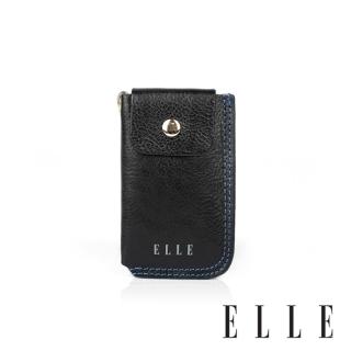 【ELLE HOMME】ELLE 真皮鑰匙收納包(黑色/咖啡色)優惠推薦  ELLE HOMME