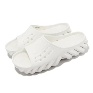 Crocs 波波涼拖 Echo Slide 拖鞋 白 快乾 男鞋 女鞋 卡駱馳(208170100)  Crocs