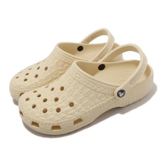 Crocs 涼拖鞋 Classic Crocskin Clog 男女鞋 米 香草色 鱷魚紋 克駱格 卡駱馳(206873108)優惠推薦  Crocs