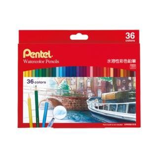 Pentel 飛龍 水溶性色鉛筆36色 /盒 CB9-36TW  Pentel 飛龍