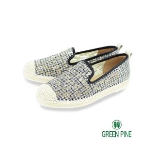 GREEN PINE 水鑽編織休閒平底漁夫鞋 黑色(10132015)評價推薦  GREEN PINE