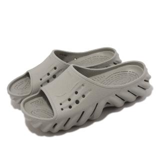 Crocs 拖鞋 Echo Slide 男鞋 女鞋 大象灰 波波涼拖 卡駱馳(2081701LM)評價推薦  Crocs