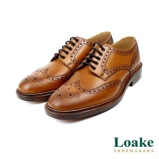 Loake 經典雕花紳士德比鞋 棕色(LK010-TAN)評價推薦  Loake