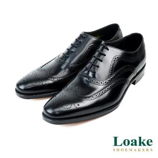 Loake 經典翼紋雕花牛津鞋 黑色(LK1619-BL)評價推薦  Loake