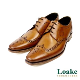 Loake 經典翼紋雕花德比鞋 棕色(LK2203-TAN)評價推薦  Loake