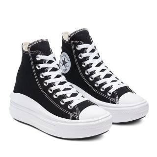 CONVERSE 休閒鞋 女鞋 帆布鞋 高筒 運動 厚底 增高 黑 568497C  CONVERSE