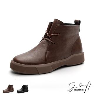 J&H collection 經典復古綁帶軟底短靴(現+預 棕色 / 黑色)  J&H collection