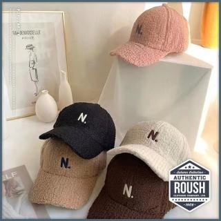 Roush 現貨 情侶款 立體刺繡質感泰迪熊毛棒球帽(230042918) 推薦  Roush