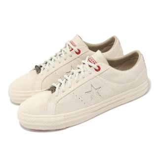 CONVERSE 休閒鞋 One Star Pro 男鞋 女鞋 米白 紅 CNY 龍年 農曆年 麂皮 情侶鞋(A08697C)  CONVERSE