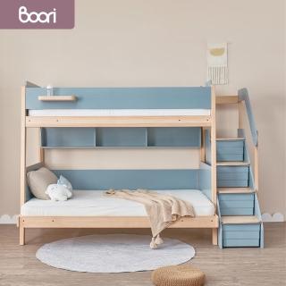 成長天地 澳洲Boori 兒童雙層床高低床子母床附樓梯收納櫃BR015(澳洲30年嬰童知名品牌)  成長天地