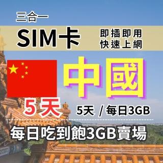 CPMAX 中國旅遊上網 5天每日3GB 高速流量(中港澳上網 SIM25)  CPMAX