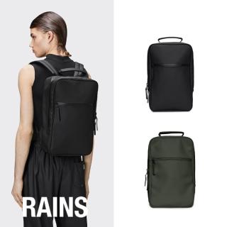 RAINS官方直營 Book Backpack 基本款防水通勤後背包(兩色任選) 推薦  Rains