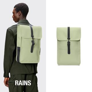 RAINS官方直營 Backpack 經典防水雙肩背長型背包(Earth 地球綠)優惠推薦  Rains