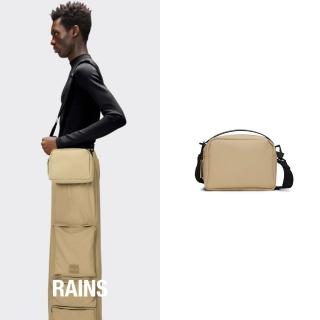 RAINS官方直營 Box Bag 防水時尚方形斜背包(Sand 駝沙色)  Rains