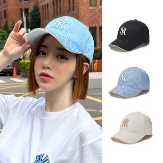 MLB 可調式硬頂棒球帽 MONOGRAM系列 紐約洋基隊(3ACPM014N-3款任選)品牌優惠  MLB