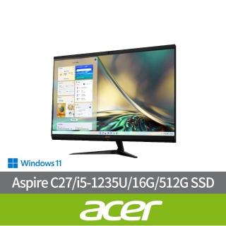 Acer 宏碁 27型i5液晶電腦(Aspire C27-1700/i5-1235U/16G/512G SSD/W11)  ACER 宏碁