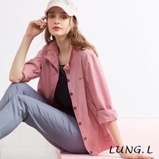 LUNG.L 林佳樺 LN98C粉色領片抽摺長袖女裝外套(新品上市 春夏)  LUNG.L 林佳樺