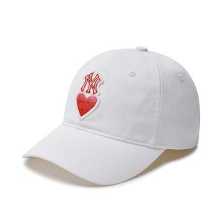 MLB KIDS 可調式硬頂棒球帽 童帽 Heart系列 紐約洋基隊(7ACPH014N-50WHS)品牌優惠  MLB