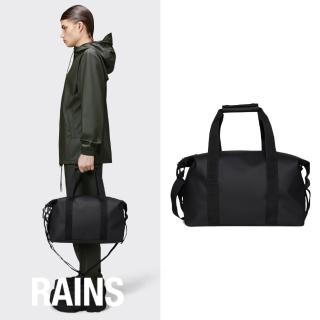 RAINS官方直營 Hilo Weekend Bag Small 經典防水周末小型旅行包(Black 經典黑)  Rains