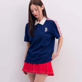 MLB 短袖Polo衫 MONOGRAM系列 波士頓紅襪隊(3APQM0343-43NYS)  MLB