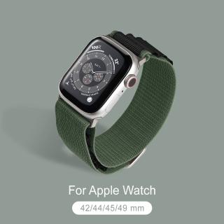 General Apple Watch 高山錶帶 蘋果手錶適用 42/44/45/49mm - 軍綠(手錶 錶帶)  General