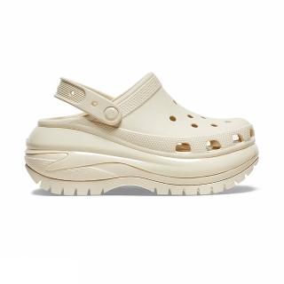 Crocs Mega Crush Clog 男女鞋 骨白色 經典光輪 厚底 洞洞鞋 涼拖鞋 207988-2Y2  Crocs