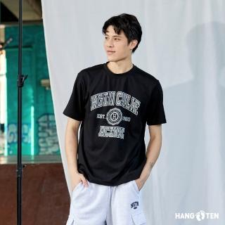 Hang Ten 男裝-韓國同步款-胸前印花休閑短袖T恤(多色選)評價推薦  Hang Ten