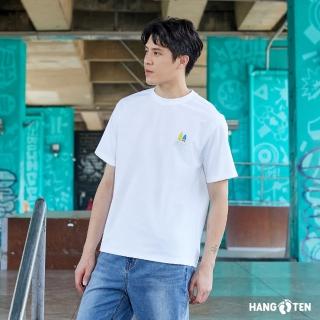 Hang Ten 男裝-韓國同步款-前後印花休閑短袖T恤(多色選) 推薦  Hang Ten