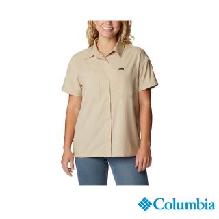 Columbia 哥倫比亞 女款-Silver Ridge Utility超防曬UPF50快排短袖襯衫-卡其色(UAR09080KI/IS)  Columbia 哥倫比亞
