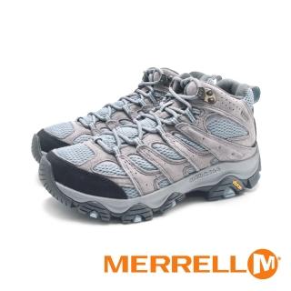 MERRELL 女 MOAB 3 MID GORE-TEX 防水登山中筒鞋 女鞋(灰藍)  MERRELL