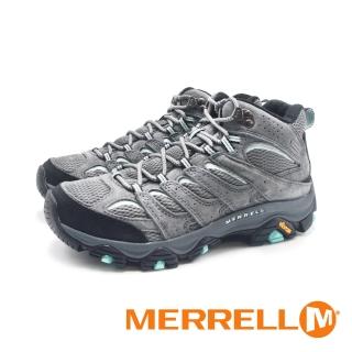 MERRELL 女 MOAB 3 MID GORE-TEX 防水登山中筒鞋 女鞋(灰藍綠)品牌優惠  MERRELL