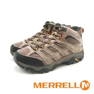 MERRELL 男 MOAB 3 MID GORE-TEX 防水登山中筒透氣健行鞋 男鞋(卡其)折扣推薦  MERRELL