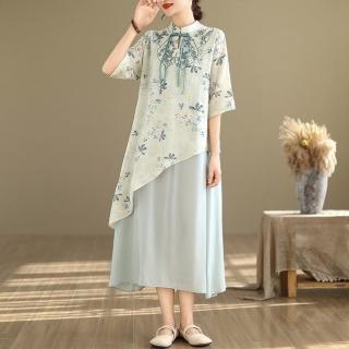 Paiya 派亞 夏裝新中式改良旗袍連衣裙女夏款女裝大碼裙子(M-4XL)優惠推薦  Paiya 派亞