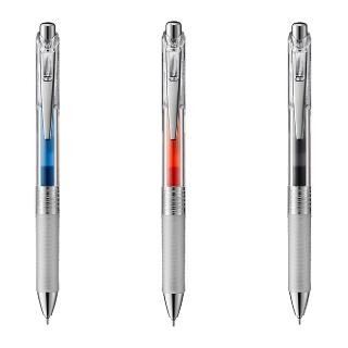 Pentel 飛龍 鋼珠筆按鍵式-透明桿 0.5mm BLN75TL(ENERGEL-X 筆記 手帳 學生 辦公) 推薦  Pentel 飛龍