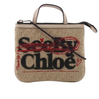 See by Chloe’ Jute 黃麻編織迷你手提/斜背二用包(米色)評價推薦  See by Chloe’