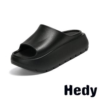 Hedy 厚底拖鞋/百搭潮流厚底經典拖鞋(黑)  Hedy