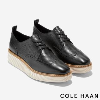 Cole Haan OG PLATFORM WINGTIP OX 牛津鞋 皮鞋 女鞋(黑-W27604)評價推薦  Cole Haan