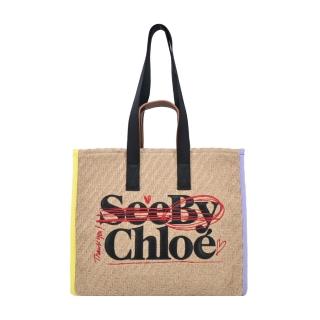 See by Chloe’ 草編兩用托特包(米色)折扣推薦  See by Chloe’